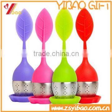 Wholesales Potted plant Silicone +stainless steel tea infusers