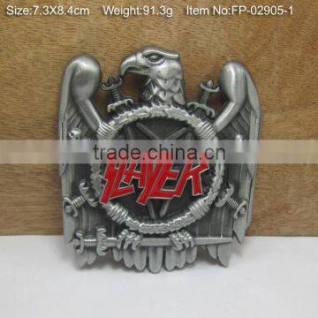Custom Brand Name Buckle Plate Metal Belt Buckle photo-3