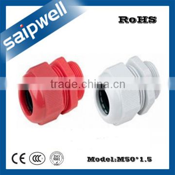 SAIPWELL M50*1.5 Waterproof Enclosure Plastic Connecter Nylon Cable Trunk