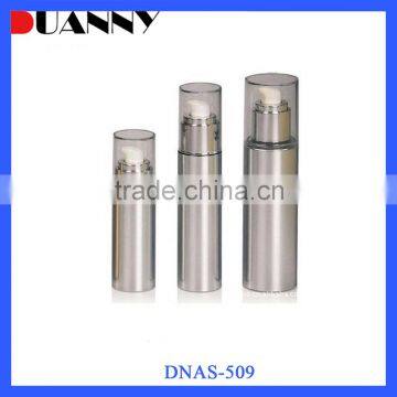 As Material Silver 5Ml 10Ml 15Ml Airless Pump Airless Bottle With Cap