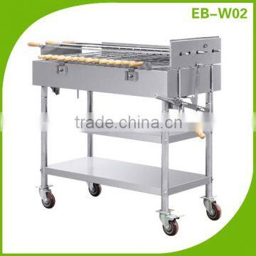 Stainless Steel Rotary Charcoal BBQ Grill EW-W02