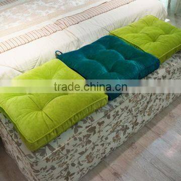 100% polyester soft corduroy seat/floor/chair cushion