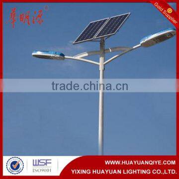 dual arm solar street lamp poles