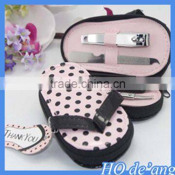 Hogift Creative Wedding Supplies Wedding Favor Gift Slippers-shaped Manicure Sets Tools MHo-102