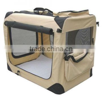 3-Door Folding Soft Dog Crate Cage