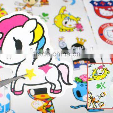 Custom Self Adhensive Vinyl Sticker Wal Window Vinyl Stickers Promotional Gift Cartoon Sticker photo-3
