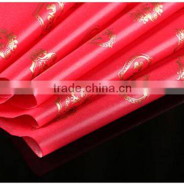New design gift wrapping gold tissue paper
