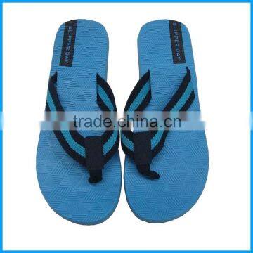 Rubber Flip Flop With Fabric Strap photo-2