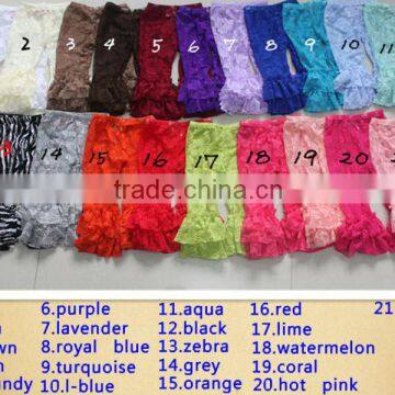 Hot sale ! kids clothing solid color lace legging