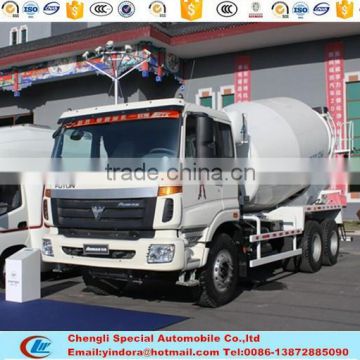 10 wheel 6*4 12cbm concrete mixer with pump