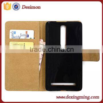 Desimon leather flip cover for asus zenfone 2 laser case