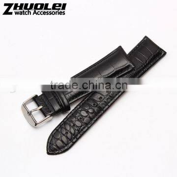 2015 New Style Imported Calfskin Leather Watch Bracelet Black Brown 20mm Wholesale 3PCS photo-2