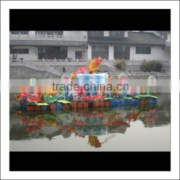 decorative hand-made silk fish lantern