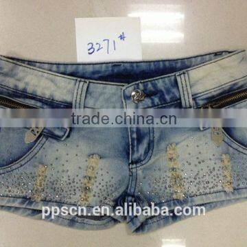 New arrival high quality women hot sexy denim shorts wholesale color denim shorts