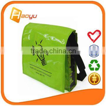 Promotional recycle pp woven single strap shoulder bag