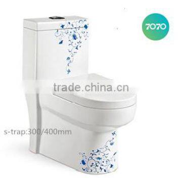 cheap chaozhou siphonic One Piece S-trap sanitary ware z881