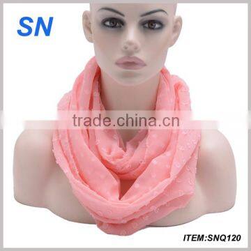 2014 fashion sheer silk ladies spring infinity scarf