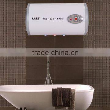 Horizontal storage electric water heater with digital screen