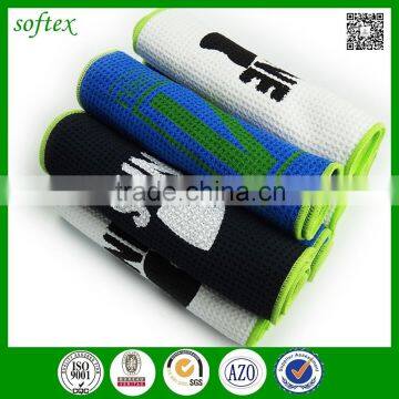 Wholesale Custom Printed Microfiber Golf Towel Waffle photo-4