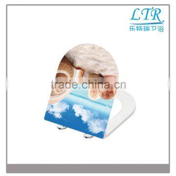 Soft Close Toiletseat Hinges Parts for U012-EP001 Colors Printed UF/PP Toilet Seat Covers