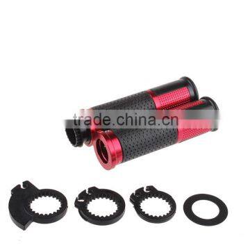 Soto Racing - 7/8'' 22mm Universal Motorcycle Cnc Handle Bar / Handlebar Grips Leather and Aluminum Material photo-4