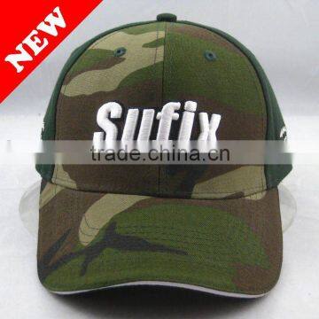 CAMO 3D FASHION EMBROIDERY 6 PANEL BASEBALL CAP