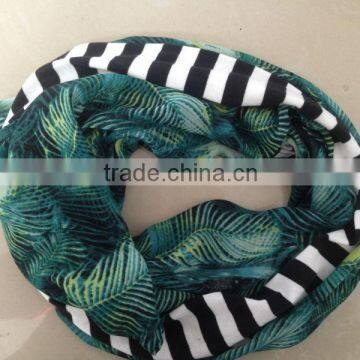 soft handfeel new design fashionable tube with check/feather print and free sample