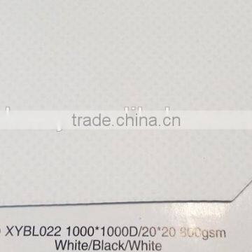 800g PVC Flex Banner Hot Laminated & Coated White/black/white PVC Material