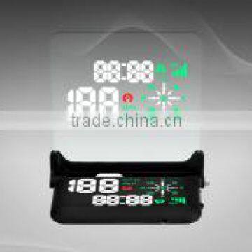 Car GPS HUD Head UP Display in Digital Display For Automotive, HUD GPS Navigation, CE/FCC/ROHS shenzhen factory