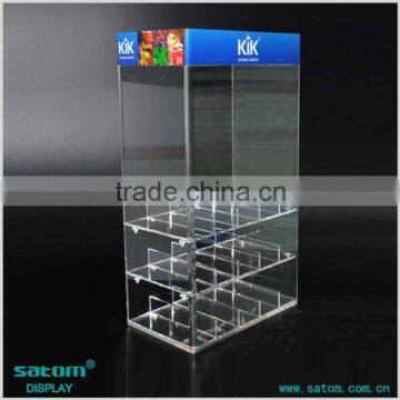 High Clear Acrylic Material E Liquid Display Cabinet