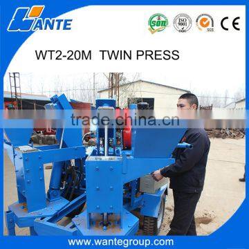 WT2-20M Diesel Enine Soil Interlocking Brick Machine With Mixer and Soil Crusher photo-3