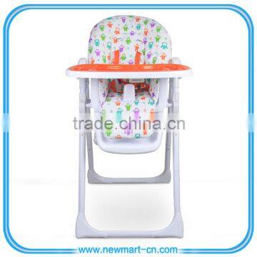 Hot Sale Baby Feeding Wheel High Chair Adjustable Height and Backrest photo-5