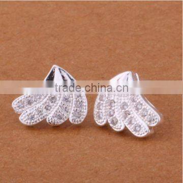 Rich And Magnificent With Stone Wholesale 925 Sterling Silver Earrings