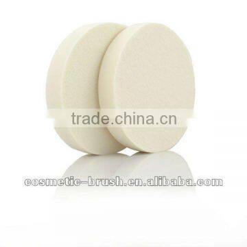 2012 New arrival best seller high quality white white round sponge cosmetic makeup powder puff