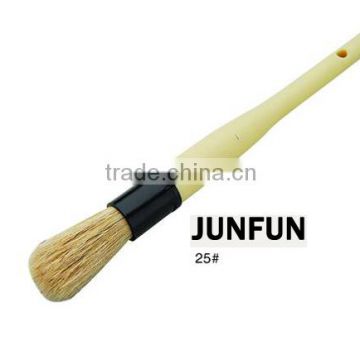 synthetic fiber brush painting brush round wooden handle painting brush