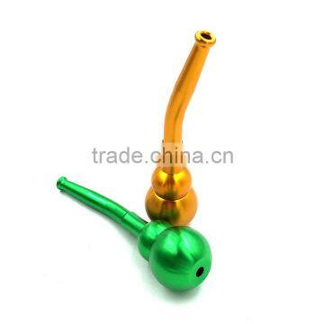 2015 New Mental Smoking Pipe Gourd Pipe Bending Type photo-2