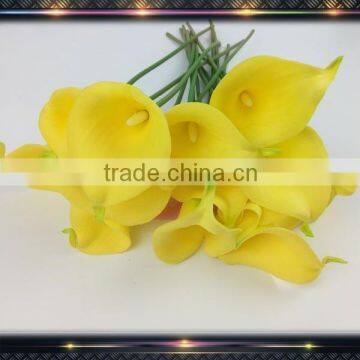 pu material flowers real touch calla lily