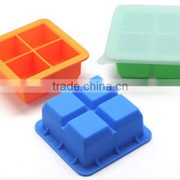 BPA Free Customized Blocks Silicone Baby Food Freezer Tray