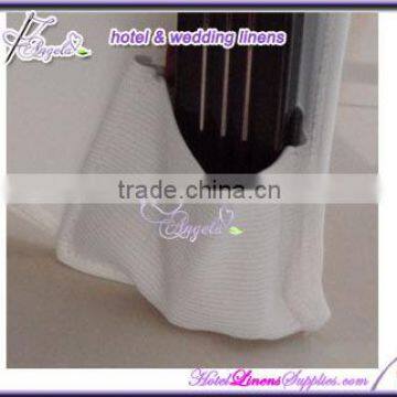 White Spandex Table Covers, White Lycra Table Covers, Fitted Stretch Table Covers for Round Banquet Tables(top Dia-5' or 6') photo-2