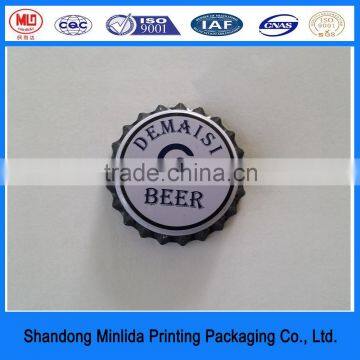 food grade tinplate printed logo crown type bottle caps