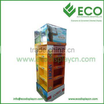 Sports Cardboard Pallet Display Units For Supermarket Promotion