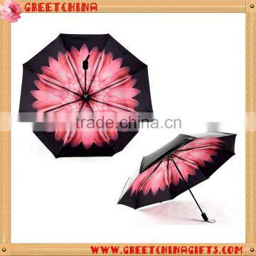 3 fold cheap custom print promotional umbrella                        
                                                Quality Choice