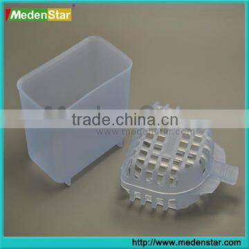 New design plastic denture box/bath box with net DMB21