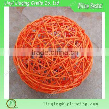 Christmas Decoative Colorful Hand Woven Willow Wicker Ball