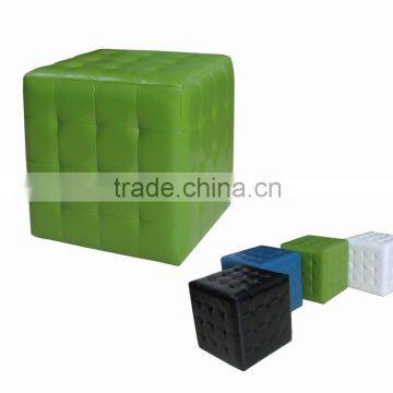 Modern lighted cube ottoman