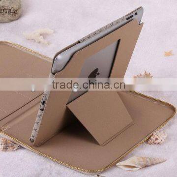 High-end grade atmosphere fashionable with zipper case for ipad