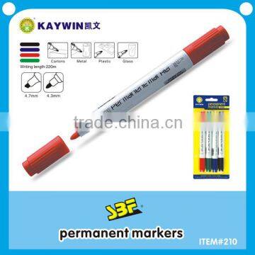 2 in 1 permanent indelible marker pen double sides item 210