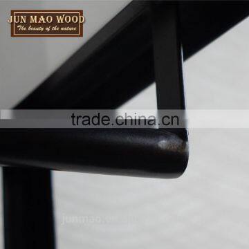 Practical Metal Frame Free Hanging Clothing Display Stand Rack With Wooden Shelf photo-4