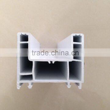 China manufacturer 2 track sliding upvc profile