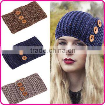 handmade knitted custom ear warmer headband for women                        
                                                Quality Choice